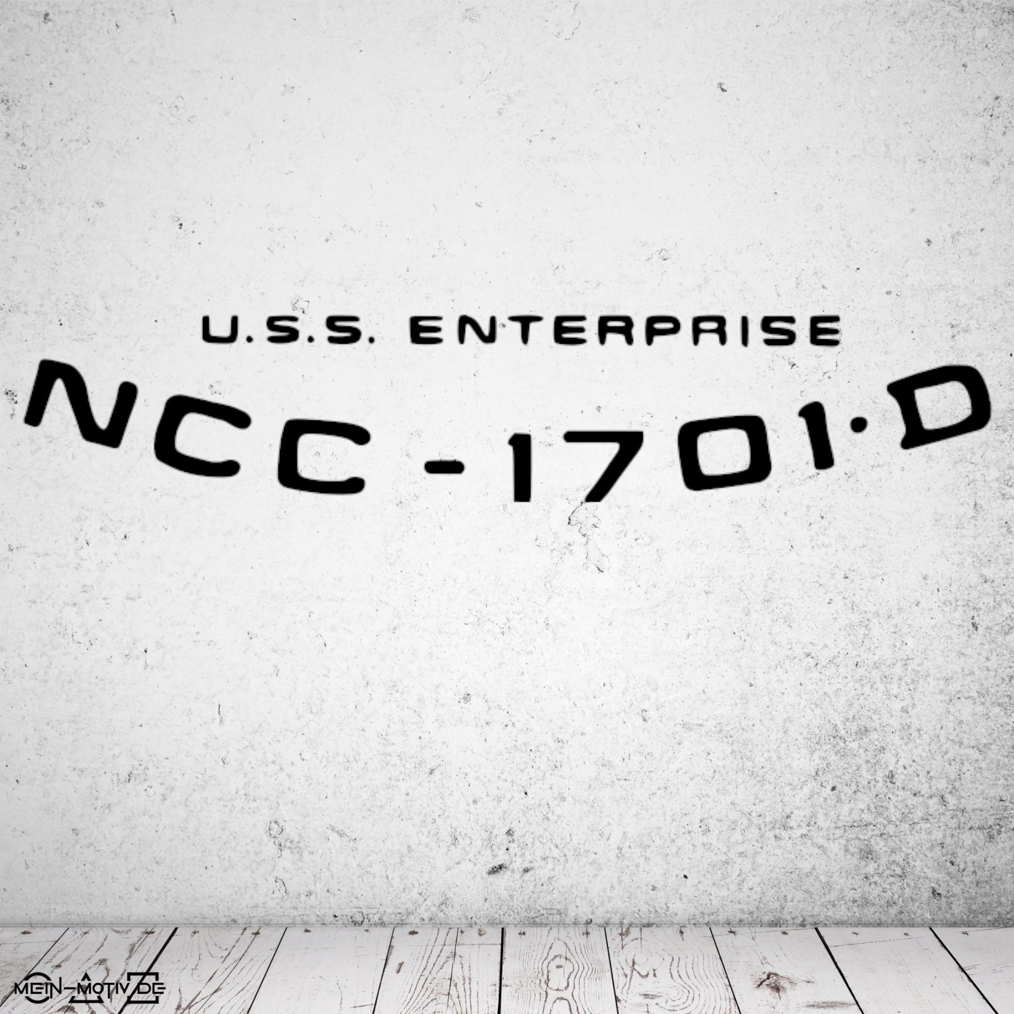 46408 NCC 1701 D USS Enterprise Wandtattoo